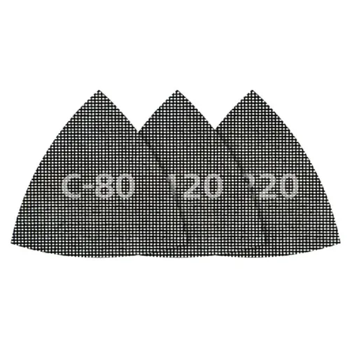 Wolfcraft Haft-Schleifgitter-Set für Gipskarton 95 mm Schleifpapier K 80 120 220