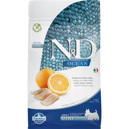 N&D Dog Ocean Hering Orange Adult Mini 800G