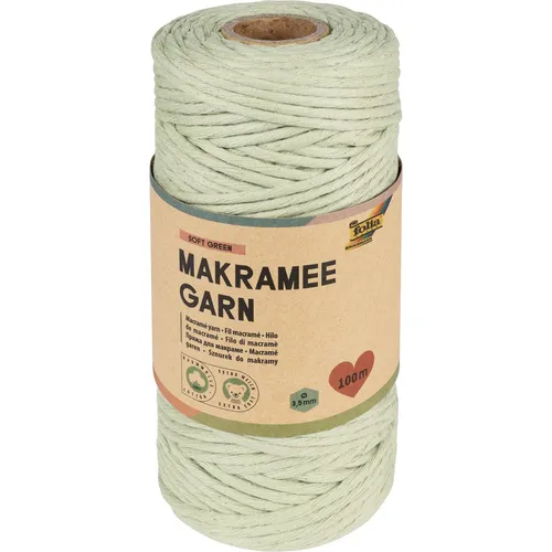 folia Makramee Garn hellgrün Soft green