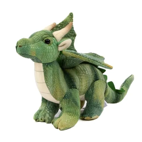 Teddys Rothenburg Kuscheltier Drache grün 20 cm Plüschdrache Stoffdrache