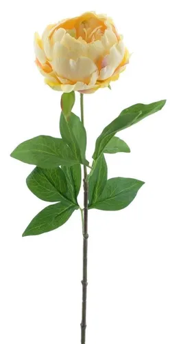 artplants Deko Pfingstrose TALFY, gelb, 65cm
