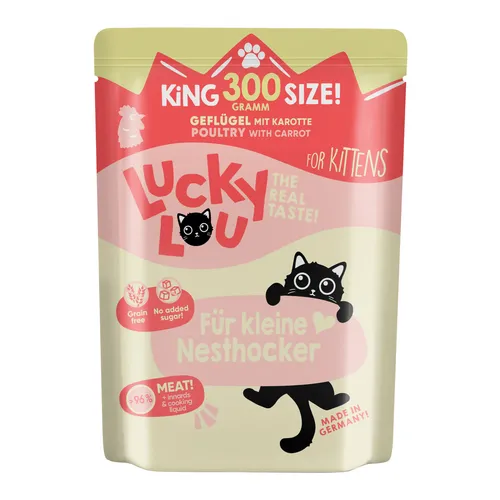 Lucky Lou Kittenfutter Geflügel 300 g