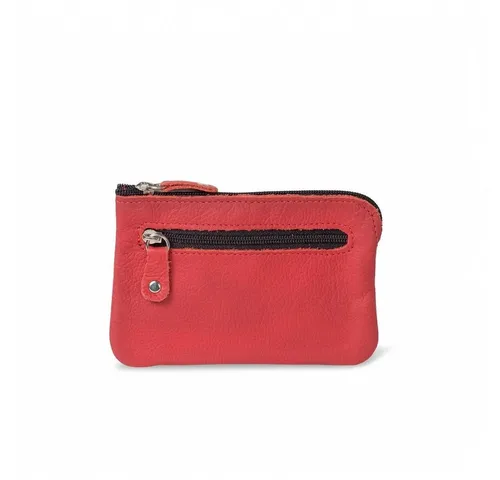 Hamosons Schlüsseltasche Großes Schlüsselmäppchen, Leder, Rot, Hamosons, 142