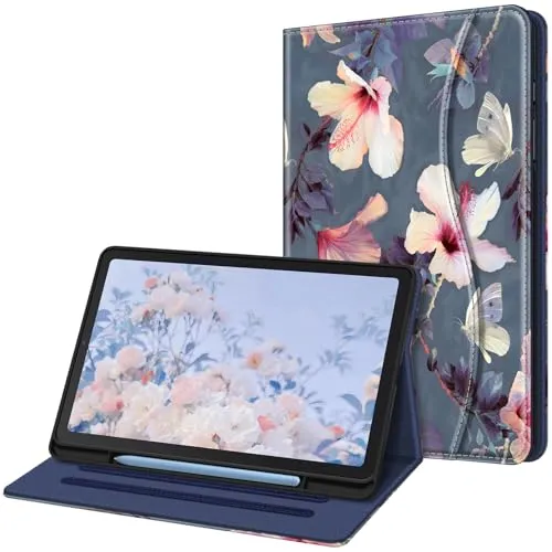 Fintie Tablet-Hülle für Samsung Galaxy Tab S6 Lite 10.4 2024/2022/2020, Soft TPU Rückseite, Schutzhülle mit S Pen Halter und Dokumentschlitze