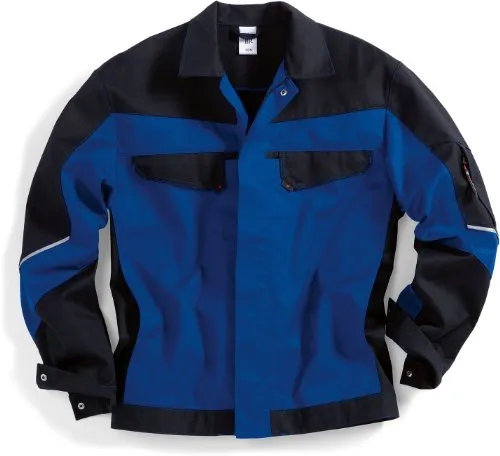 BP 1607-559-13-52/54n Arbeitsjacke - Arbeitsjacke in königsblau/schwarz mit verdecktem Reißverschluss und praktischer Smartphonetasche, ideal für den täglichen Einsatz auf der Arbeit.
