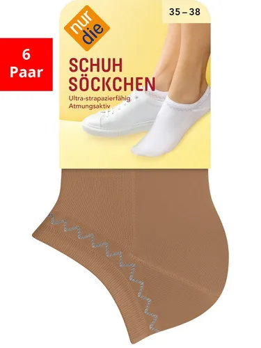 NUR DIE Sneaker-Socken Füßlinge Amber 39-42 - Gelb - Sportsocken mit ergonomischer Passform, atmungsaktiver TACTEL®-Faser und weichem Abschlussbund für perfekten Sitz und hohen Tragekomfort.