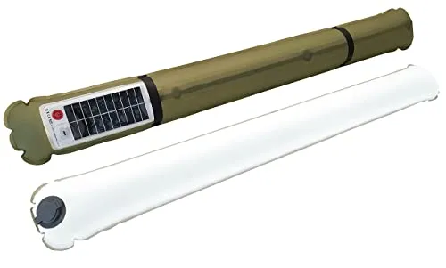 Semptec Urban Survival Technology Camping-Lichter Solar: 2er-Set Aufblasbare Solar-XL-LED-Campingleuchte, 250lm, tageslichtweiß (LED-Leuchten Camping, Lampen, wasserdichte Tasche)