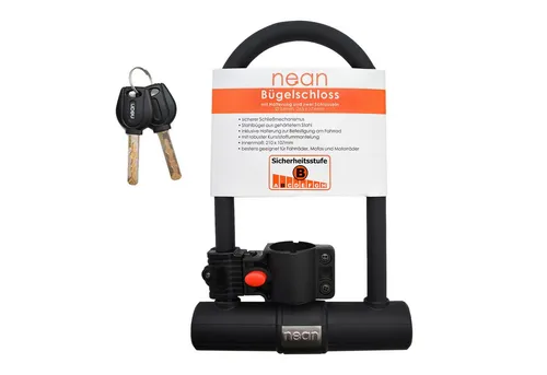 nean Bügelschloss mit Halterung Ø 14mm, 265 x 173,5mm, mit Rahmen-Halterung