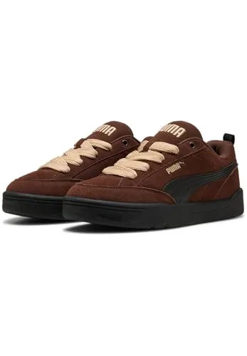 Puma Park Lifestyle Raw Unisex Sneaker 401606 02 Braun, Größe 43 EU - Sonstige Sportschuhe mit klobiger Silhouette, Obermaterial aus Wildleder und bequemer SOFTFOAM+ Einlegesohle für optimalen Komfort und Dämpfung.