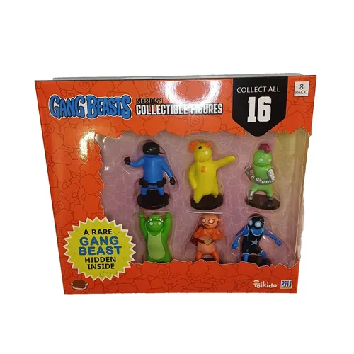 GANG BEASTS Series 1 Collectible Figures 8 Pack Rare Gang Beast Hidden Inside A