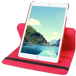 Produktbild Schutzhülle für iPad Mini 4/5/6 Tablet Hülle Schutz Tasche Case Cover Rot 360 Grad drehbar Rotation Bumper