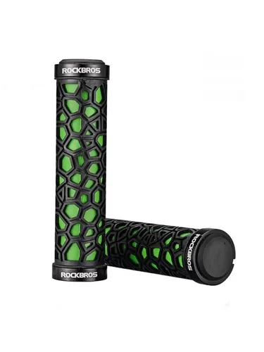 Rockbros 2017-14AGN bicycle grips - black and green
