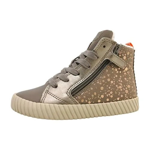 Geox J MIRROLESS GIRL Mädchen Stiefel in Beige, Größe 32 - Sneaker mit atmungsaktiver RESPIRA™ Technologie für ein angenehmes Fußklima, ideal für modebewusste Mädchen.