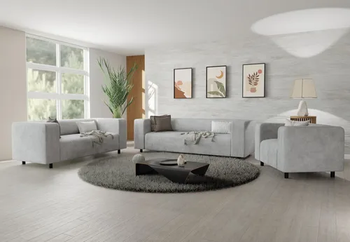 S-Style Möbel Polstergarnitur Gustav 3+2+1 aus Cord-Stoff - Couchgarnituren in modernem Design, mit hochelastischem Schaumstoff für höchsten Sitzkomfort und eleganter Cord-Oberfläche für stilvolle Akzente.