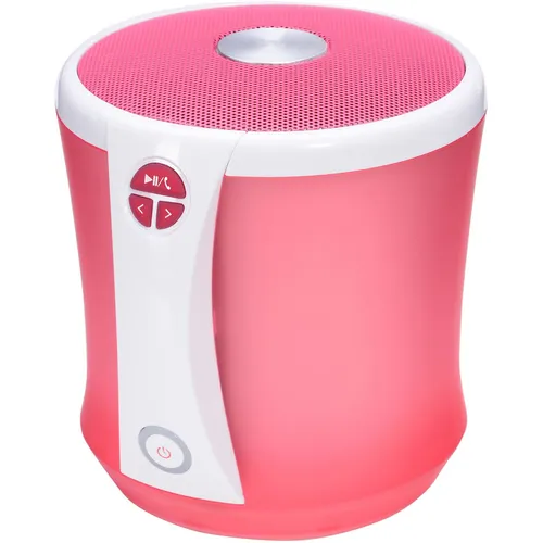 TerraTec CONCERT BT NEO - Tragbarer Bluetooth Lautsprecher - Kabelloser Lautsprecher mit 4 Watt Leistung, ideal für unterwegs und sorgt für besten Sound in pink.
