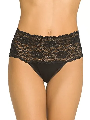 Nina von C. Damen-Taillenslip FINE Cotton schwarz Größe 42 in schwarz von Nina von C.