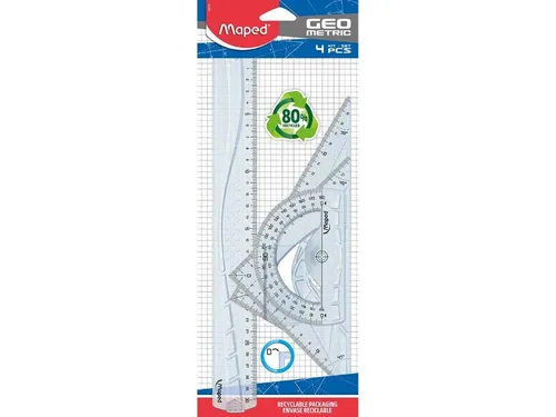 MAPED Geodreieck Maped Geometrie-Set 'Geometric Green' 4-tlg.