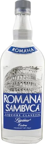Sazerac Romana Sambuca Likör | Klassischer italienischer Anis-Likör mit süßem Aroma | 0.7 Liter Flasche