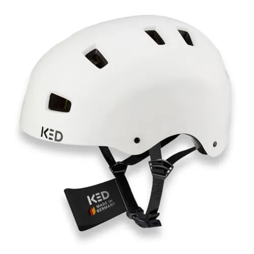 KED Urban-Fahrradhelm Citro weiß 57-62 cm - Fahrradhelme mit 12 Belüftungsöffnungen für optimalen Luftzirkulation, ideal für Radsport ab 10 Jahren, leicht mit nur 370 g und stylischem Design.