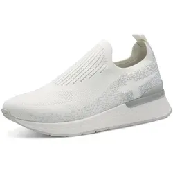 Tamaris Slip-On Sneaker mit T-Logoschriftzug in silber von Tamaris