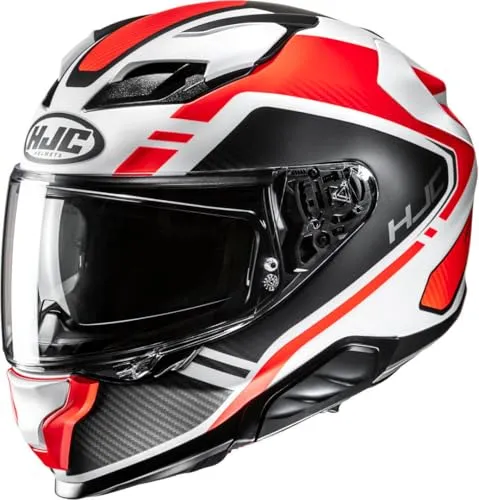 HJC Integraler Motorradhelm F71 TOZZ MC6HSF, L in rot von HJC Helmets