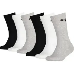 PUMA Socken PUMA JUNIOR CREW SOCK 6P ECOM (6-Paar, 6 Paar) gepolsterte Sohle für zusätzlichen Komfort bunt 31-34