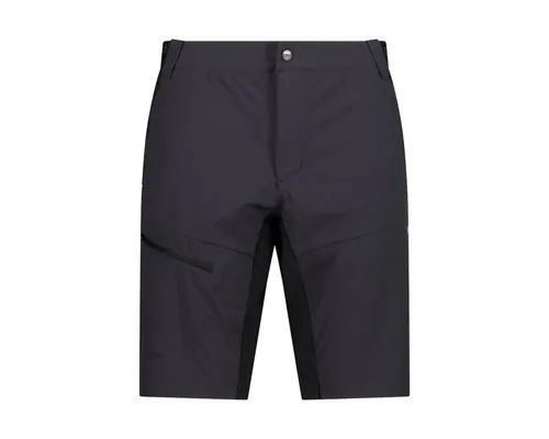 CMP MAN BERMUDA ANTRACITE - Herren-Shorts aus leichtem Stretchgewebe mit Dry-Function-Technologie für hohe Atmungsaktivität und schnelles Abtrocknen. Ideal für Trekking und Sommerwanderungen.