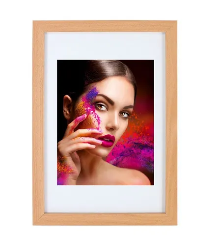 IDEAL TREND Bilderrahmen Holz Bilderrahmen Lifestyle Plexi Foto Rahmen Collage Wanddeko Poster