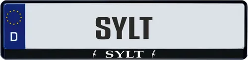 Design Kennzeichenrahmen Sylt