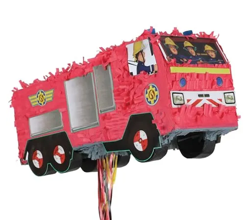  Pull Pinata - Fireman Sam Fire Engine BOX20