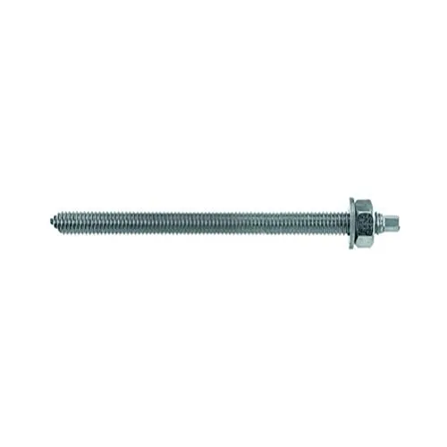 fischer Ankerstange Stahl 5.8 RG M12x250 - Eisenwaren für wirtschaftliche Befestigungen von Maschinen und Stahlbaukonstruktionen, hergestellt aus hochwertigem galvanisch verzinktem Stahl.