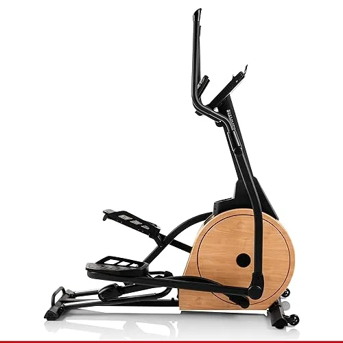Hammer Crosstrainer CrossPace 7.0 NorsK - Elegantes Holz-Design mit 16 Programmen - Crosstrainer mit edlem Holz-Design und 3-facher Steigung für individuelles Training. Ideal für Ausdauer, Gewichtsabnahme und gezieltes Booty-Training. Erlebe interaktive Workouts mit Kinomap und Zwift!
