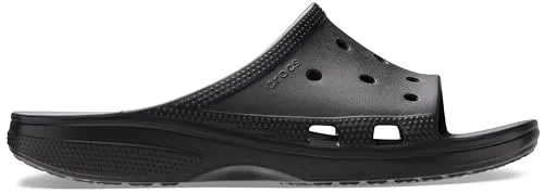Crocs Sandale Saturday Slide schwarz Damen, Größe Euro (US): 42-43 - Vielseitige Damen-Sandale im modernen Design mit ikonischem Crocs Komfort. Optimaler Sitz und Tragekomfort für den täglichen Gebrauch, perfekt für jeden Anlass. Gestalte deinen Look mit Jibbitz-Ansteckern.