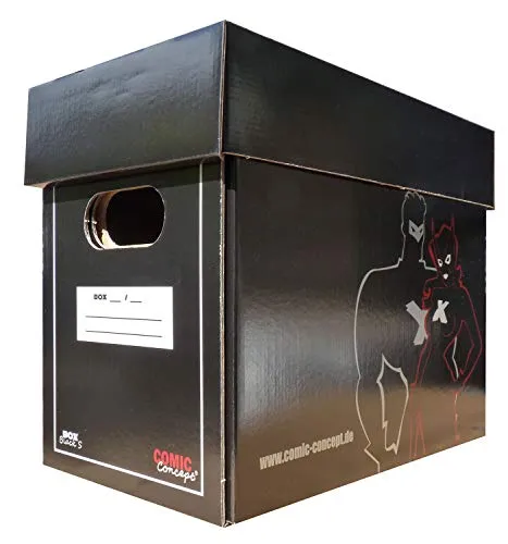 Comic Concept Premium Comic Box (kurz) schwarz in weiß von Comic Concept