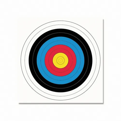 FITA Papierauflage Scheibenauflage Zielscheibe Bogensport 40er 40x40 cm 10 Stück