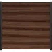 GartenLand WPC Zaun Set Shadowline 180 x 180 cm Sichtschutz - Hochwertiger WPC Steckzaun Shadowline für Garten und Terrasse. Pflegeleicht, frostsicher und schnell montiert. Genießen Sie modernen Sichtschutz mit stilvollem Design und individueller Gestaltungsfreiheit!
