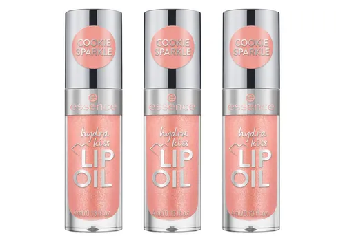 Essence Lipgloss hydra kiss LIP OIL, 3-tlg., 3-tlg., glänzend, pflegend, feuchtigkeitsspendend