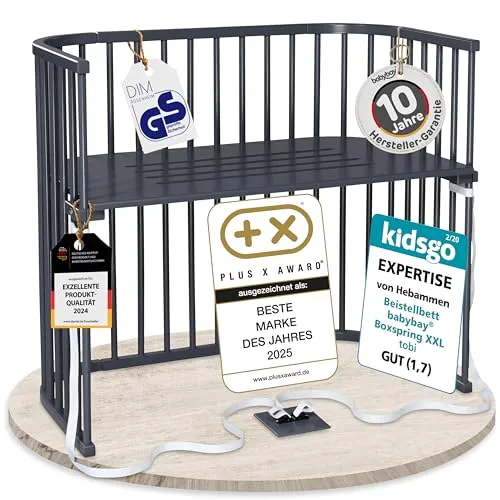 babybay Boxspring XXL Beistellbett aus Buchenholz von babybay