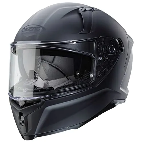 Caberg Avalon X Integralhelm - Matt-Schwarz - XXL - Motorradhelm mit sportlichem Design und vielen technischen Features, inklusive integrierter Sonnenblende und Bluetooth-Kompatibilität für sicheres Fahren.