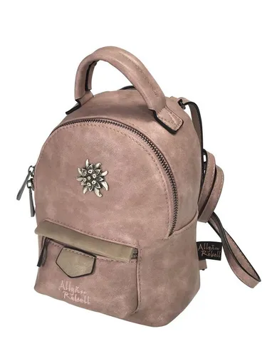 Allgäu Rebell Rucksack Rosi - Vielseitig & Rosa - Rucksack in klassischem Design mit mehreren Tragemöglichkeiten, ideal für jeden Anlass. Aus hochwertigem Lederimitat, perfekt für stilbewusste Frauen.