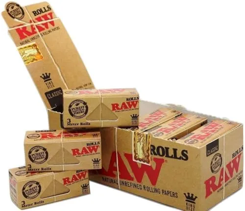 Raw King Size 3 Meter Rollen (12) von MONRIKON