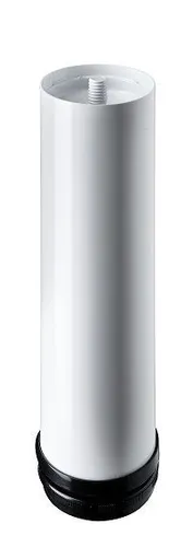 Hettich Möbelfuß 6,0 x 20 - 23 cm Stahl weiß - 1 Stück  Möbelfuß