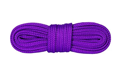 Kaps Schnürsenkel Turnschuhe & Freizeitschuhe, hochwertig, strapazierfähig, 1 Paar (120 cm – 7 bis 9 Schnürösenpaare/Lila)