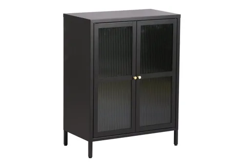 Schwarzes Sideboard mit hochwertigen Materialien - Elegantes Sideboard in Schwarz, Maße: B: 64 cm, H: 84 cm, ideal für stilvolle Einrichtung. Jetzt 10€ Willkommens-Gutschein bei Newsletter-Anmeldung!