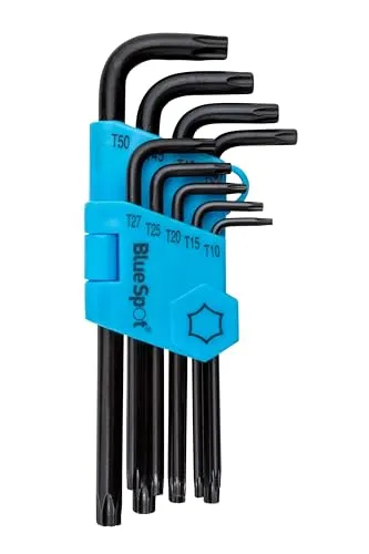 BlueSpot Tools 15305 Torx-Schlüssel-Set, langarm, 9-teilig