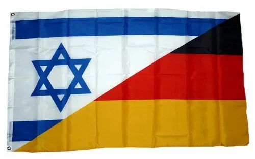Flagge / Fahne Deutschland / Israel Hissflagge 90 x 150 cm
