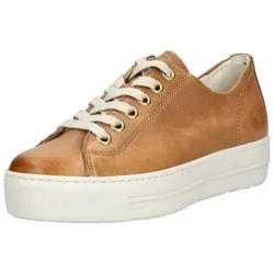 Paul Green 4790 Cuoio Gr. 43 Damen-Sneaker - Hochwertige Damen-Sneaker aus Glattleder mit atmungsaktivem Innenfutter aus TENCEL, ideal für Komfort und Stil im Alltag.