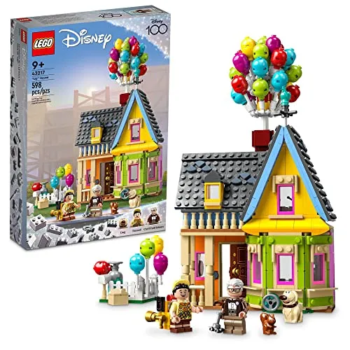 Lego Disney and Pixar ‘Up’ House 43217 Disney 100 Celebration Building Toy Set for Kids and Movie Fans Ages 9+, A Fun Gift for Disney Fans and Anyone Who Loves Creative Play