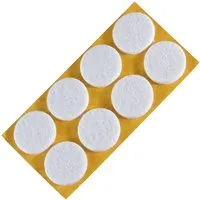 Fackelmann Filzgleiter Ø22mm, selbstklebend, weiß, 8Stk. 62703