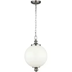 Elstead Parkman Hängeleuchte E27 49cm - Gebürsteter Stahl - Kategorie: Lampen, stilvolle Hängeleuchte mit modernem Design und hochwertigem gebürstetem Stahl für eine elegante Beleuchtung.